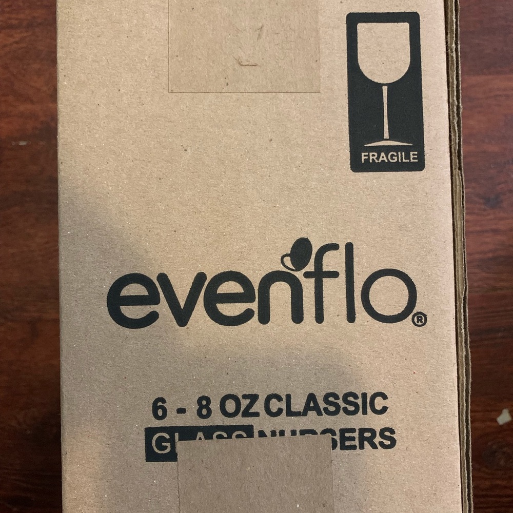 Evenflo 6 8oz glass bottles classic style